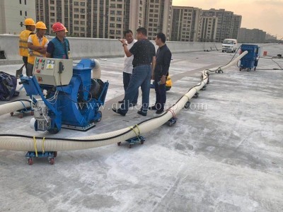 Concrete bridge deck cleaning and construction