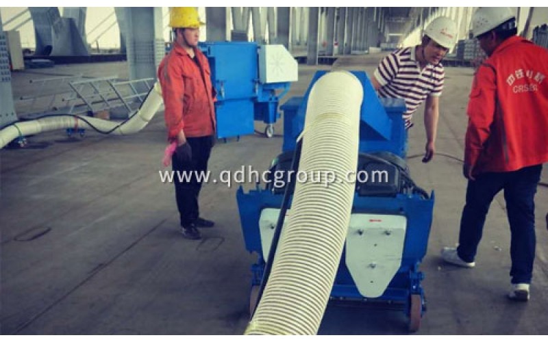 移動(dòng)式拋丸機(jī)在甲板，鋼橋面等地面的清理應(yīng)用