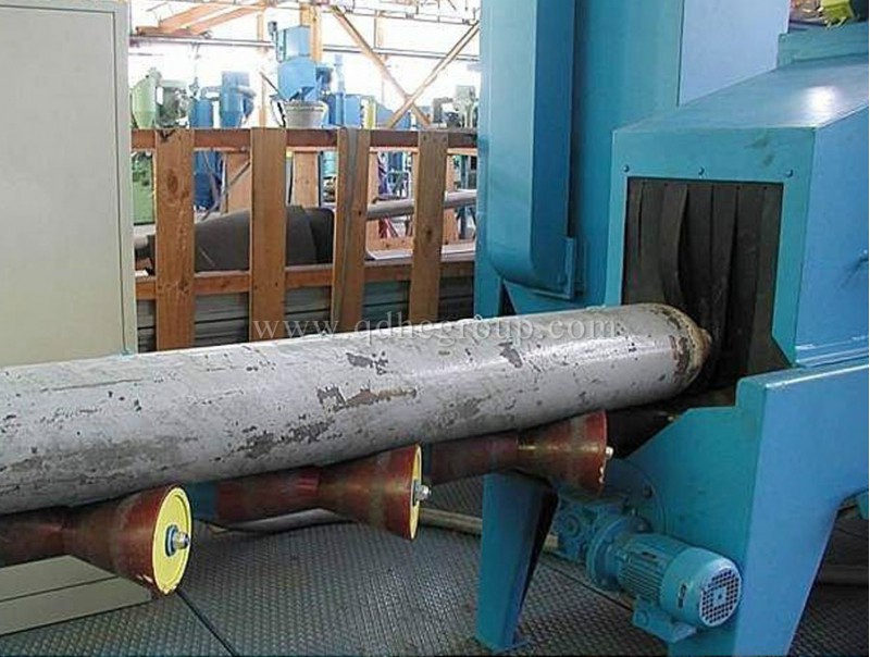 QGW Steel Pipe Shot Blasting Machine